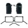 Deux sacoches latérales khali tpu 35 l - 45 l + paire de plaques en aluminium avec cadres royal enfield himalayan 450 pour échap