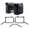 Deux sacoches latérales khali tpu 35 l - 45 l + paire de plaques en aluminium + cadres de sacoches en aluminium pour royal enfie