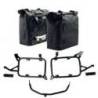 Deux sacoches latérales khali tpu 35 l - 45 l + paire de plaques en aluminium + cadres de sacoches en aluminium pour bmw f850gs