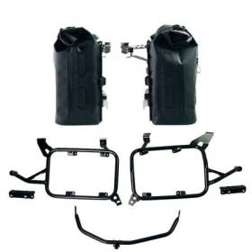 Deux sacoches latérales khali tpu 35 l - 45 l + paire de plaques en aluminium + cadres de sacoches en aluminium pour bmw f850gs