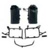 Deux sacoches latérales khali tpu 35 l - 45 l + paire de plaques en aluminium + cadres de sacoches en aluminium pour bmw f850gs