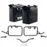 Deux sacoches cavalières khali en tpu 35l - 45l + paire de plaques aluminium + cadres de bmw r12 g/s