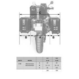 Cadres ktm pour sacoches aluminium atlas