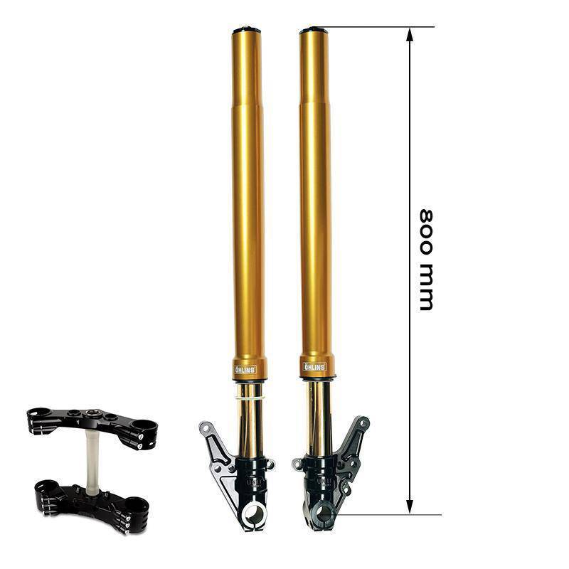 Kit fourche ohlins bmw r18 gold + plaques de garage unit avec pieds axiaux
