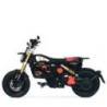 Housse de selle noire/orange bmw ce 02