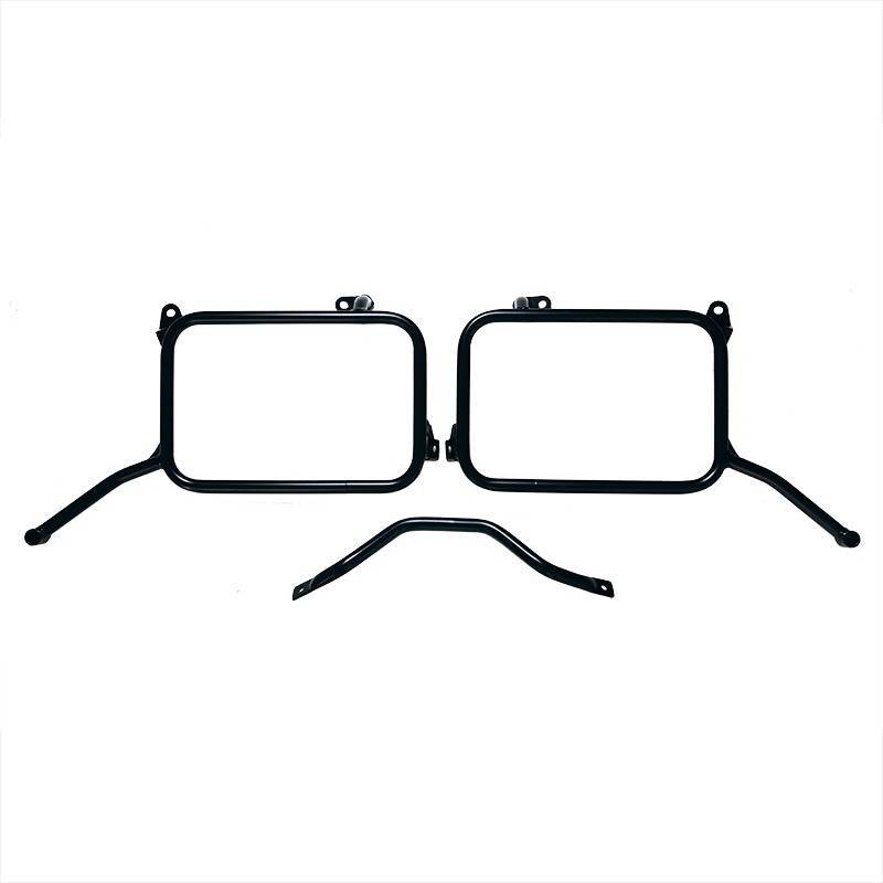 Cadres de sacoches en aluminium pour échappement d'origine royal enfield himalayan 450 (à partir de 2024)