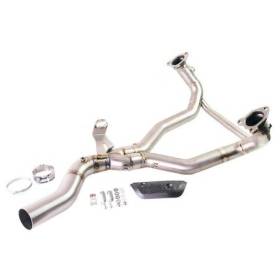 Collecteur d'échappement en titane sans catalyseur bmw r1300gs et adv