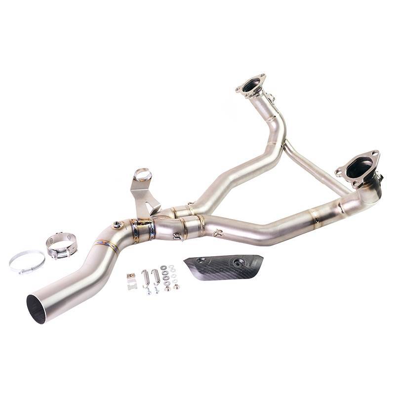 Collecteur d'échappement en titane sans catalyseur bmw r1300gs et adv