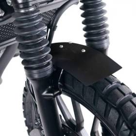 Garde-boue bas en aluminium honda cl avec stabilisateur de fourche noir mat