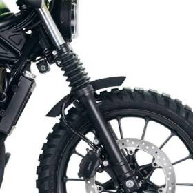 Garde-boue bas en aluminium honda cl avec stabilisateur de fourche noir mat