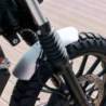 Garde-boue bas en aluminium honda cl avec stabilisateur de fourche argent