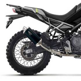 Échappement cf moto 450mt (à partir de 2024) noir avec soudures visibles
