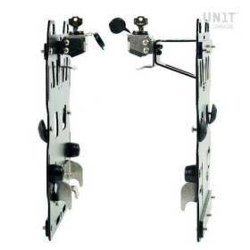 Paire de plaques en aluminium + raccord rapide et serrure en acier inoxydable