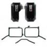 Paire de valises en aluminium atlas 40l + 34l + cadres de valises en aluminium royal enfield himalayan 450 pour échappement afte