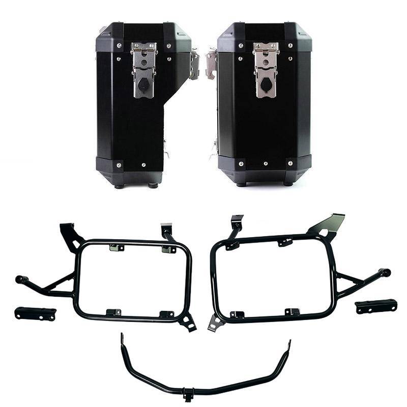 Paire de sacoches aluminium atlas 40l+34l + sacoches aluminium pour bmw f850gs et adv