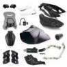 Kit avec silencieux en acier inoxydable noir royal enfield himalayan 450 (à partir de 2024)