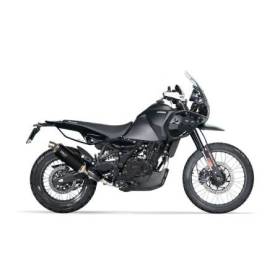 Kit avec silencieux en acier inoxydable noir royal enfield himalayan 450 (à partir de 2024)