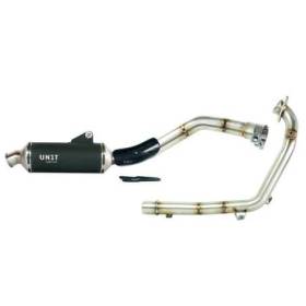 Kit d'échappement complet en acier inoxydable noir royal enfield himalayan 450 (à partir de 2024)