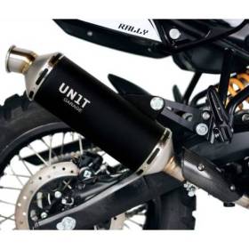 Kit d'échappement complet en acier inoxydable noir royal enfield himalayan 450 (à partir de 2024)