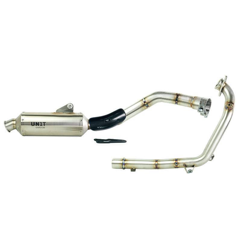 Kit d'échappement complet en acier inoxydable royal enfield himalayan 450 (à partir de 2024)