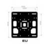Support de plaque d'immatriculation ue et ita
