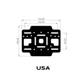 Support de plaque d'immatriculation des États-unis