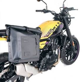 Sacoche latérale khali en tpu + cadre droit royal enfield guerrilla 450