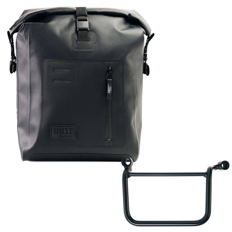Sacoche latérale khali en tpu + cadre gauche royal enfield guerrilla 450