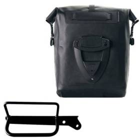 Sacoche latérale khali en tpu + cadre droit royal enfield