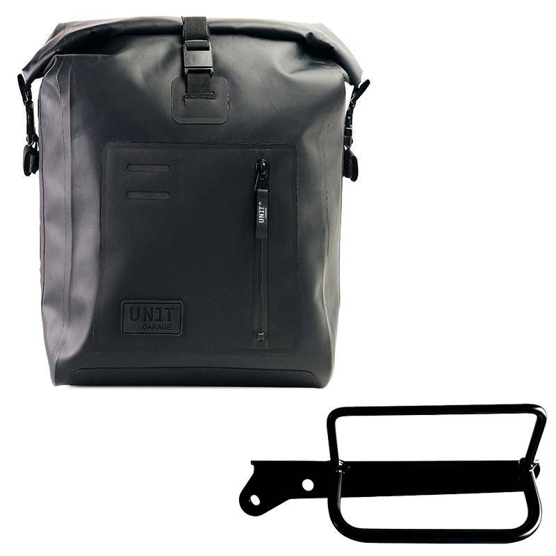 Sacoche latérale khali en tpu + cadre gauche royal enfield hunter 350