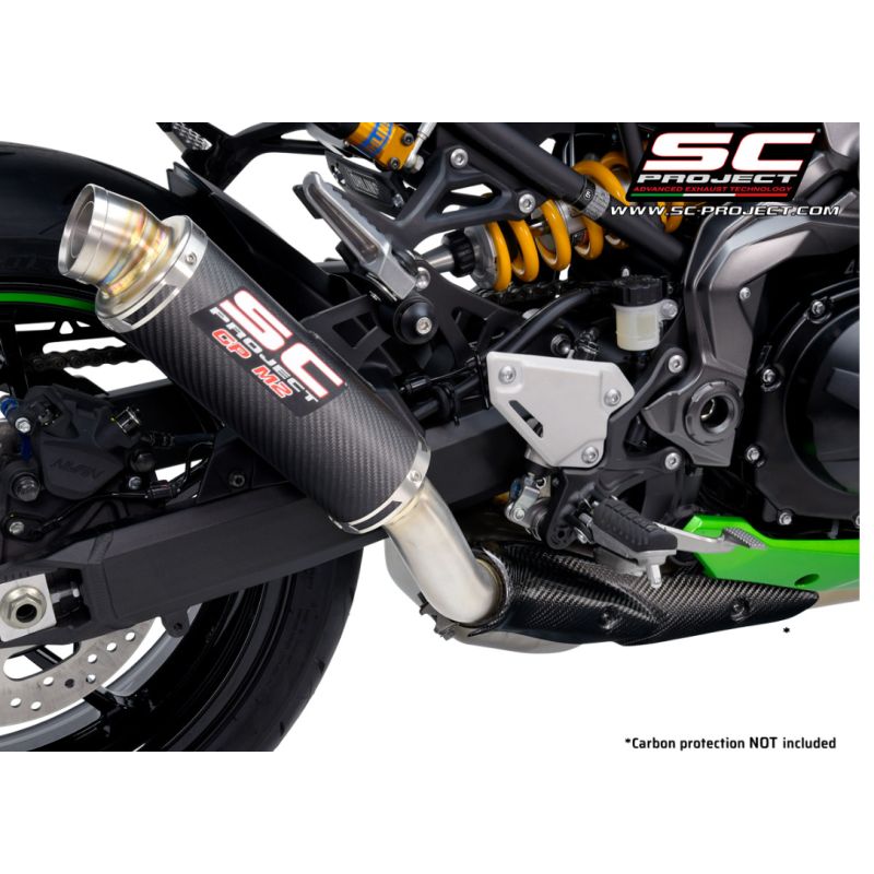 Silencieux carbone homologué Kawasaki Z900 2020-2024 / GP-M2 SC Project K34B-18C