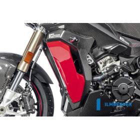 Cache radiateur (complet) côté gauche BMW S1000XR - Ilmberger Carbon