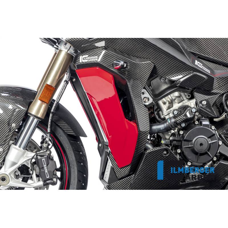 Cache radiateur (complet) côté gauche BMW S1000XR - Ilmberger Carbon
