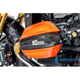 Cache-bougie gauche brillant BMW R12 NineT 2024 - Ilmberger Carbon