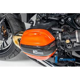 Cache-bougie gauche brillant BMW R12 NineT 2024 - Ilmberger Carbon