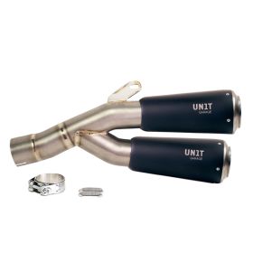 Double silencieux bas homologué BMW R12 / R12 G/S / R12 NineT - Unit Garage Full Titane