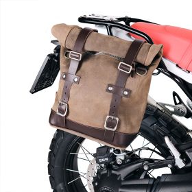 Sac à croûte en cuir 10l-14l + cadre droitBMW R12G/S - Unit Garage