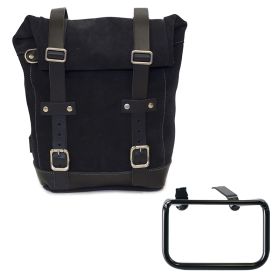 Sac à croûte en cuir 10l-14l + cadre gaucheBMW R12G/S - Unit Garage