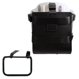 Support de sac en aluminium avec façade en cuir réglable et attache rapide + cadre droitBMW R12G/S - Unit Garage