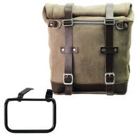 Sacoche latérale scram en croûte de cuir 22l-30l + cadre droitBMW R12G/S - Unit Garage