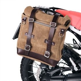 Sacoche latérale scram en croûte de cuir 22l-30l + cadre droitBMW R12G/S - Unit Garage