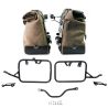 Paire de sacoches latérales cult en croûte de cuir 40l - 50l + plaque aluminium + cadres BMW R12G/S - Unit Garage