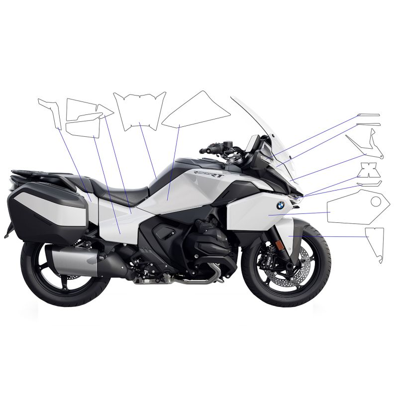 Kit complet protection de peinture BMW R1300RT - Wunderlich PremiumShield