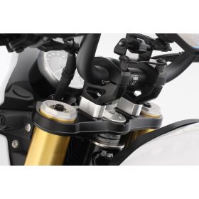 Rahausse guidon BMW R12 G/S - Wunderlich 20mm Argent
