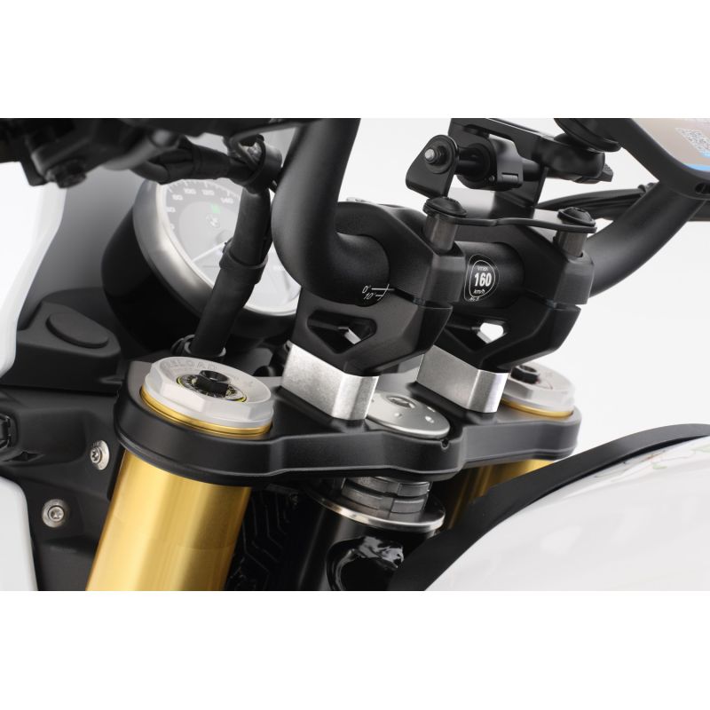 Rahausse guidon BMW R12 G/S - Wunderlich 20mm Argent