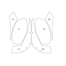 Kit film de protection pour valiseslatérales BMW R12 G/S - Wunderlich PremiumShield