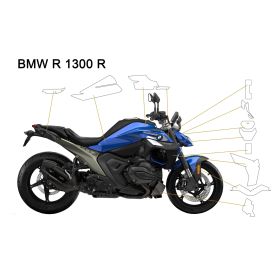 Kit complet de film de protection BMW R1300R - Wunderlich PremiumShield