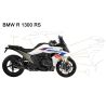 Kit complet film protection de peinture BMW R1300RS - Wunderlich PremiumShield