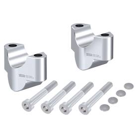 Rehausseur de guidon KTM 990 Duke (24-) - Hepco-Becker 25 mm argent