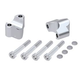Rehausseur de guidon KTM 990 Duke (24-) - Hepco-Becker 25 mm argent
